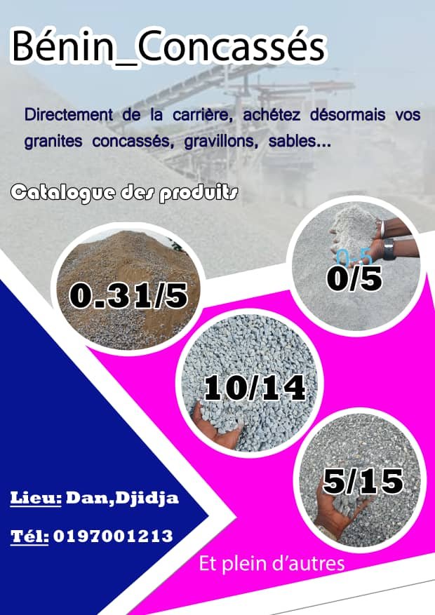 Granulométries disponibles : 0.31/5, 0/5, 10/14, 5/15