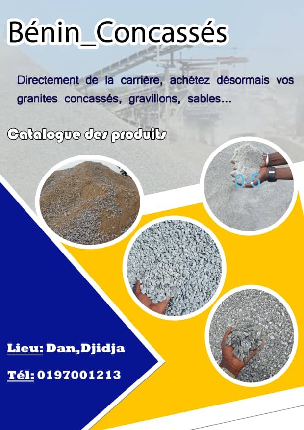 Catalogue produits — tous granulats